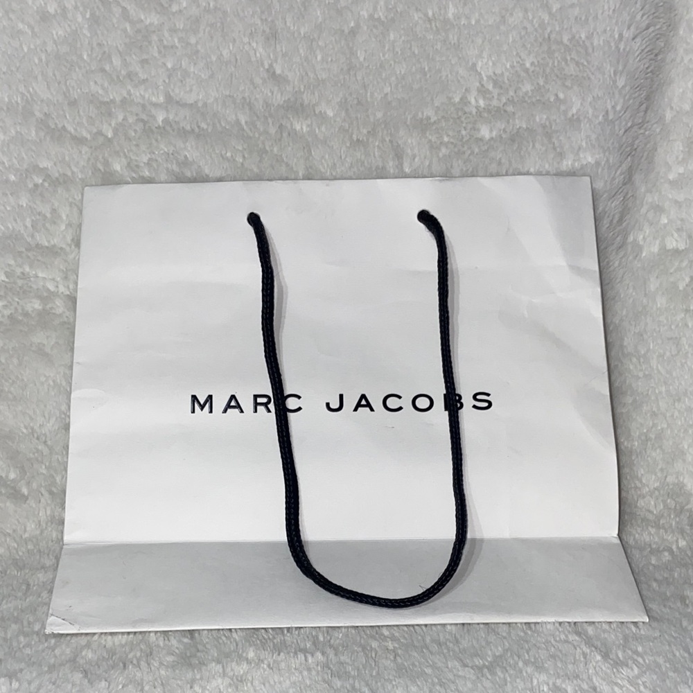 Marc Jacobs White Shopping Bag with Black Rope Handles